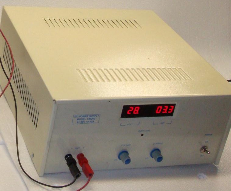 DC , 0-10A, 0-100V منبع تغذیه