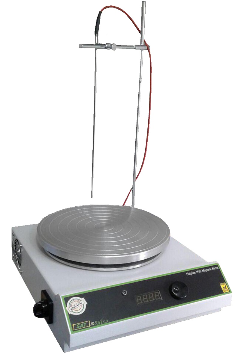 هات پلیت با همزن مغناطیسی دیجیتال سنسور دار ( دارای سنسور حرارتی کنترل حرارت محلول )