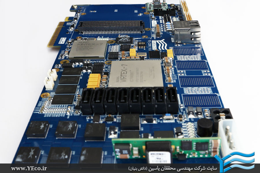 کارت پردازشی پیشرفته با دو FPGA Kintex XC7K160T &amp; Virtex XC7VX485