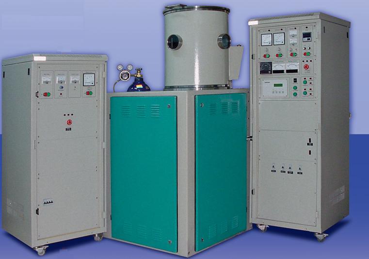 سیستم لایه نشانی تبخیر در خلأ بالا مجهز به دو منبع تبخیر الکترونی و حرارتی