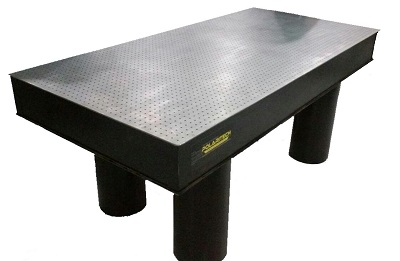 میز اپتیکی 100*200 سانتی متر با پایه ثابت و ارتفاع بنچ 20 سانتی متر