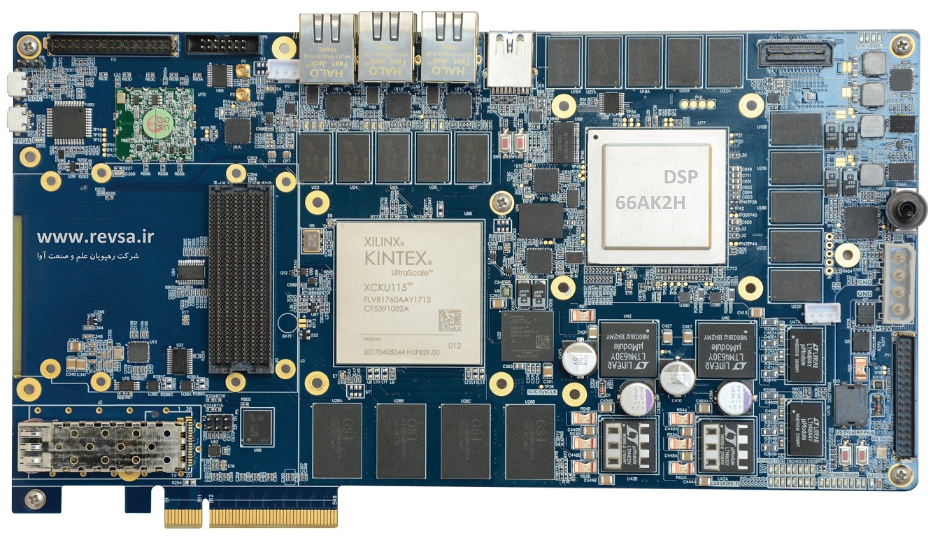 برد پردازشگر XILINX FPGA UltraScale-AVA7U27