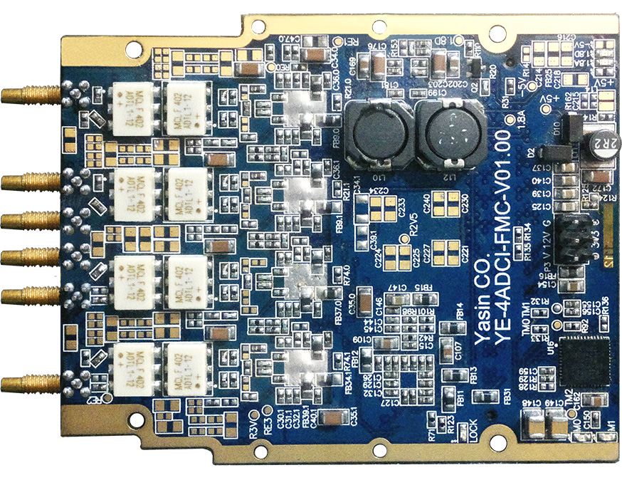 کارت ترکیبی 1 کاناله DAC و  2 کاناله ADC با نرخ 20MHZ و رزولوشن 12bit و  FPGA Artix7-XC7A35 به همراه PCIe,LAN,DDR3