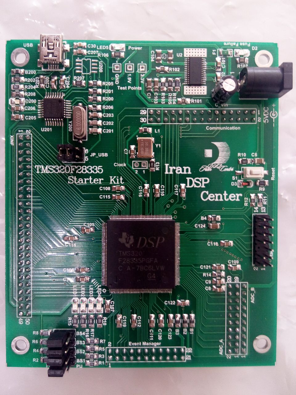 برد پردازنده Iran DSP Center  TMS320F28335