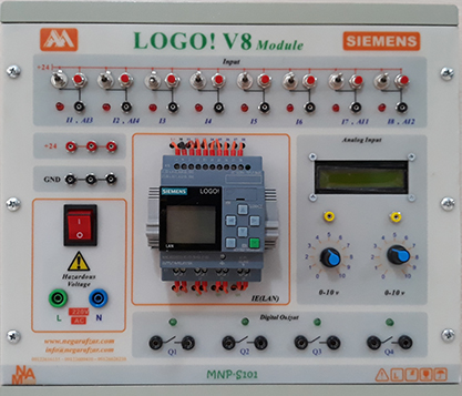 ماژول آموزشی PLC LOGO!V8  با نمایشگر LCD