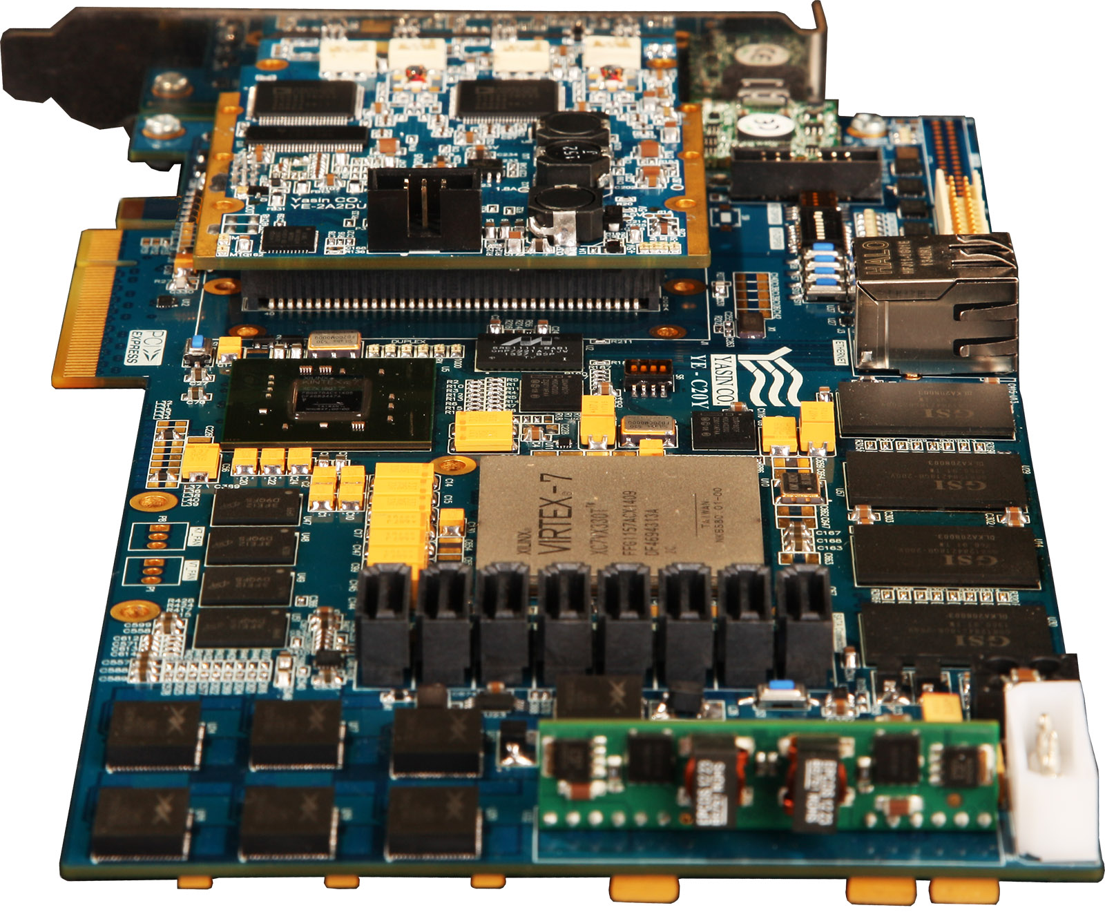 کارت پردازشی با FPGA Kintex7-XC7K160T & Virtex7-XC7VX485T