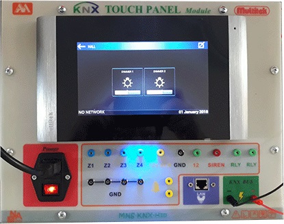 ماژول آموزشی نمایشگر لمسی بر پایه پروتکل KNX