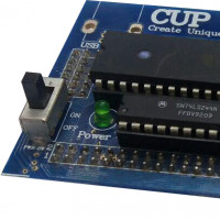 ماژول بورد پردازنده AVR سری ATmega16 با پروگرامر موازی (Parallel) برای آزمایشگاه ریزپردازنده، میکروکنترلر، معماری کامپیوتر، الکترونیک دیجیتال، مدار منطقی، FPGA