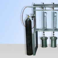 Concrete Permeability Apparatus with 3 cell model for 6 inch cylinder