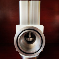 High vacuum angle valve DN63