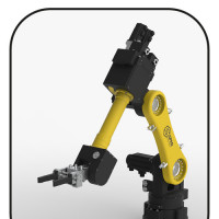 بازوی ربات 5 درجه آزادی