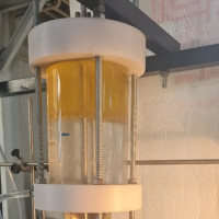 ستون استخراج حلالی با پروانه چرخان نامتقارن