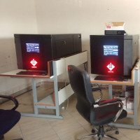 Camera test chamber and video surveillance equipment