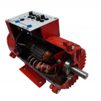 آموزنده ماشین های الکتریکی، مدل برش خورده ماشین DC