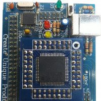 ماژول بورد پردازنده AVR سری ATmega64 با پروگرامر USB برای آزمایشگاه ریزپردازنده، میکروکنترلر، معماری کامپیوتر، الکترونیک دیجیتال، مدار منطقی، FPGA