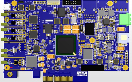 کارت ترکیبی 2 کاناله ADC با نرخ 125MHZ و رزولوشن 16bit و  FPGA Artix7-XC7A35 به همراه PCIe