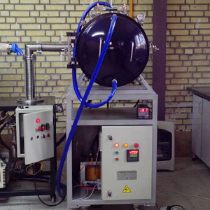 کوره عملیات حرارتی - بریزینگ تحت خلاء 1E-2 میلی بار و ابعاد مفید 25×25×25 سانتی متر