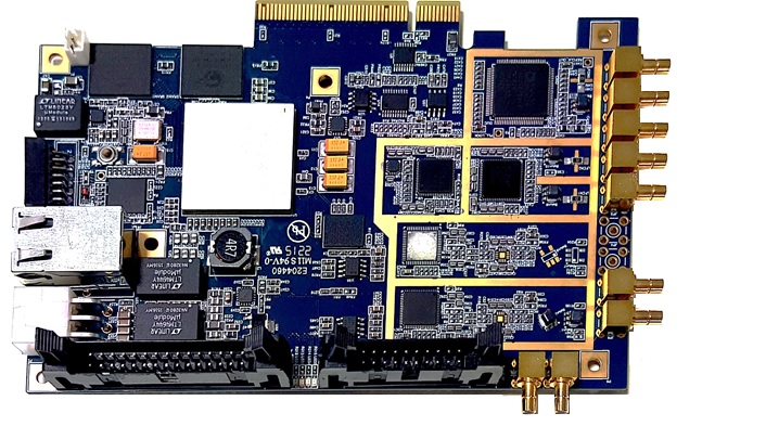 برد پردازشی Kintex-7 160T, PCIe, 4Ch ADC 125MSPS, 2Ch DAC 500MSPS, DUC 250MSPS