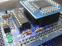 ماژول بورد پردازنده AVR سری ATmega64 با پروگرامر موازی (Parallel) برای آزمایشگاه ریزپردازنده، میکروکنترلر، معماری کامپیوتر، الکترونیک دیجیتال، مدار منطقی، FPGA