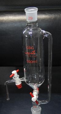 قیف افزاینده با شیر جانبی (حلال خشک کن) با شیر تفلون آلمان 1Lit