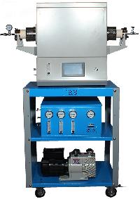 TCVD-سیستم لایه نشانی رسوب شیمیایی بخار 1500 درجه (تک منطقه/تحت خلاء/کنترل گاز توسط روتامتر)