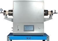 AT-کوره اتمسفر کنترل تیوبی قطر 8 سانتیمتر تک منطقه 1500 درجه (PID/نمایشگر لمسی/تیوب و فلنج/هدایا)