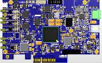 کارت ترکیبی 1 کاناله DAC و  2 کاناله ADC با نرخ 125MHZ و رزولوشن 16bit و  FPGA Artix7-XC7A35 به همراه PCIe,LAN,DDR3