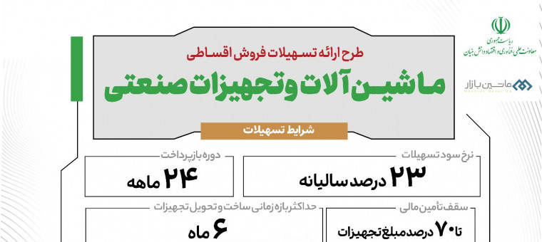 تسهیل نوسازی صنایع با اجرای طرح فروش اقساطی ماشین‌آلات ساخت داخل